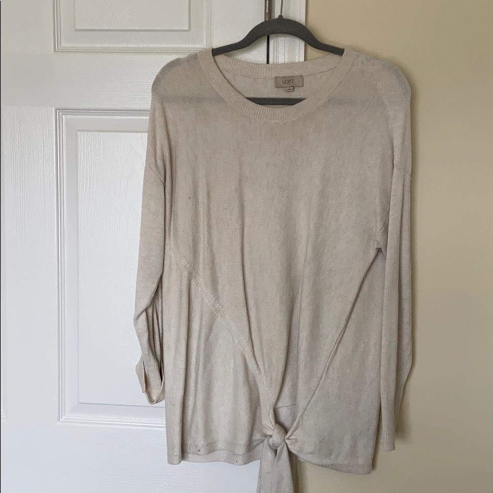 Ivory Tie Sweater